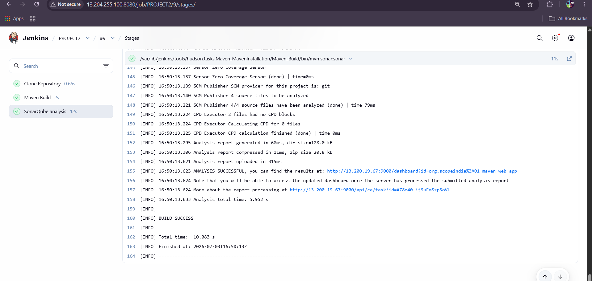 SonarQube analysis